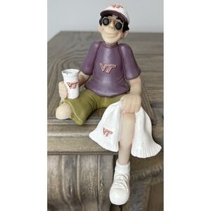 D Manning FAMILY OF FRIENDS Shelf Sitter Virginia Tech Hokies Vntg Shelf Sitter